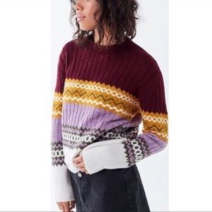 Urban Outfitters Color Pop Fair Isle Sweater S